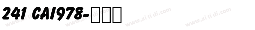 241 CAI978字体转换